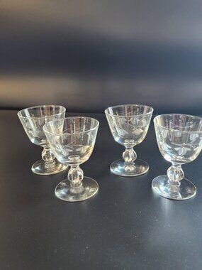 Libbey Glass Company Champagne/Tall Sherbet Fairfax set of 4